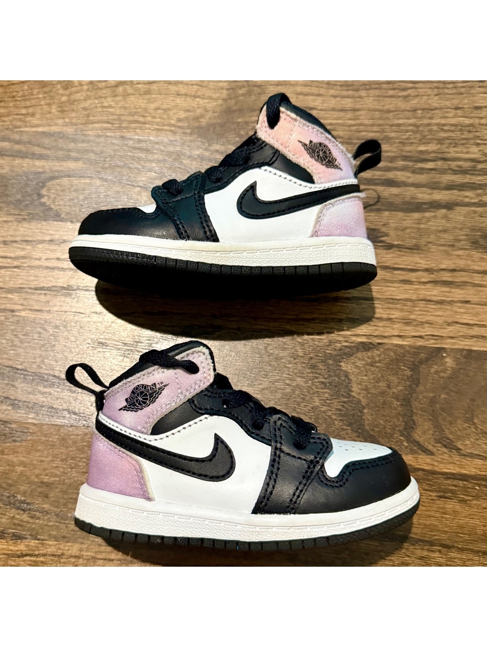 Nike Air Jordan 1 Mid SE 'Zen Master' Black Coral & White Toddler SZ 6C